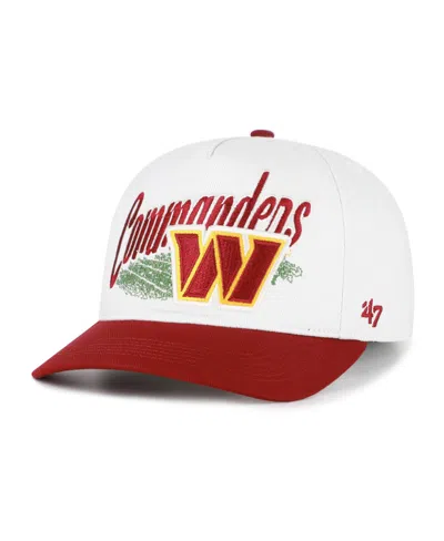 47 Brand Washington Commanders Retro Adjustable Cotton Baseball Cap In Cream