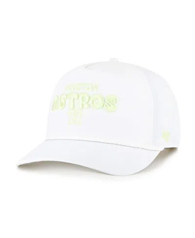 47 Brand Wo Men's White Houston Astros Bright Side Adjustable Hitch Hat