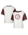 47 Brand Woman's ' White Distressed Alabama Crimson Tide Premier Tilda T-shirt In White