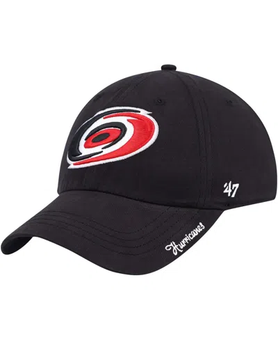47 Brand Women's ' Black Carolina Hurricanes Miata Clean Up Adjustable Hat