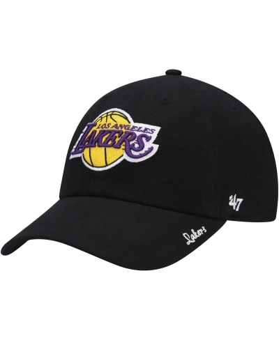 47 Brand Women's ' Black Los Angeles Lakers Miata Clean Up Logo Adjustable Hat
