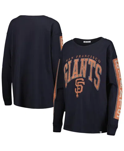47 Brand Women's ' Black San Francisco Giants Statement Long Sleeve T-shirt