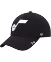 47 Brand Women's ' Black Utah Jazz Miata Clean Up Adjustable Hat In Black