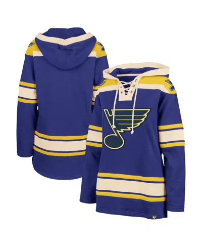 47 Brand Women's ' Blue St. Louis Blues Superior Lacer Pullover Hoodie