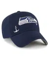 47 Brand Women's ' College Navy Seattle Seahawks Confetti Icon Clean Up Adjustable Hat In College Navy