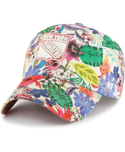 47 Brand Women's ' Cream New York Rangers Pollinator Clean Up Adjustable Hat In Multi