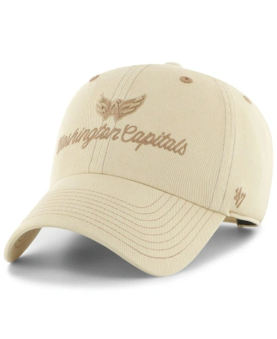 47 Brand Women's ' Cream Washington Capitals Haze Clean Up Adjustable Hat