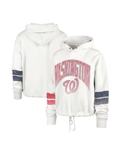 47 Brand Women's ' Cream Washington Nationals Harper Pullover Hoodie