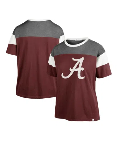 47 Brand Women's ' Crimson Alabama Crimson Tide Premier Time Off T-shirt