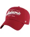 47 Brand Women's ' Crimson Alabama Crimson Tide Sidney Clean Up Adjustable Hat In Crimson