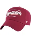 47 Brand Women's ' Burgundy Washington Commanders Sidney Clean Up Adjustable Hat In Garnet