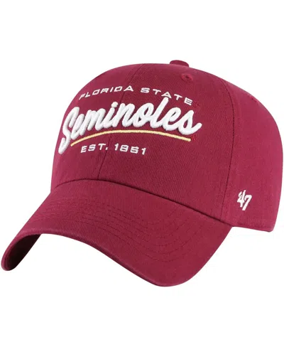 47 Brand Women's ' Burgundy Washington Commanders Sidney Clean Up Adjustable Hat In Garnet