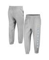 47 BRAND WOMEN'S '47 BRAND GRAY DISTRESSED LOS ANGELES CHARGERS DOUBLE PRO HARPER JOGGER SWEATPANTS