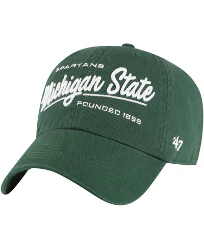 47 Brand Women's ' Green Michigan State Spartans Sidney Clean Up Adjustable Hat