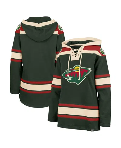 47 Brand Women's ' Green Minnesota Wild Superior Lacer Pullover Hoodie
