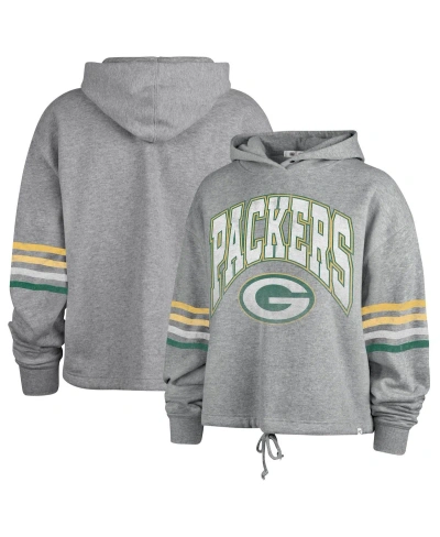 47 Brand Women's ' Heather Gray Distressed Green Bay Packers Upland Bennett Pullover Hoodie