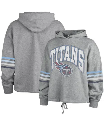 47 Brand Women's ' Heather Gray Distressed Tennessee Titans Upland Bennett Pullover Hoodie