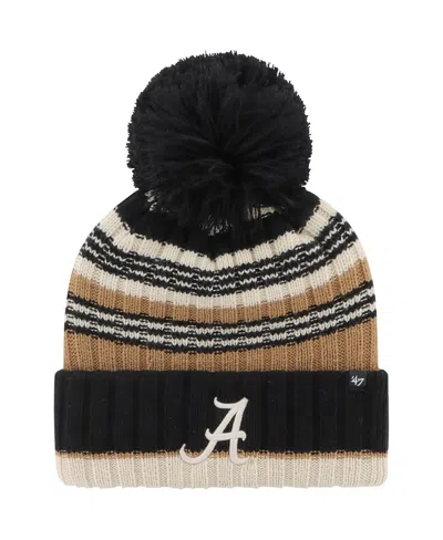 47 Brand Women's ' Khaki Alabama Crimson Tide Barista Cuffed Knit Hat With Pom