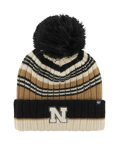 47 Brand Women's ' Khaki Nebraska Huskers Barista Cuffed Knit Hat With Pom
