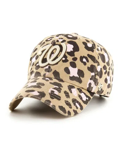 47 Brand Women's ' Khaki Washington Nationals Bagheera Clean Up Adjustable Hat