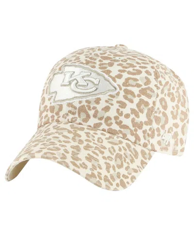 47 Brand Women's ' Natural Kansas City Chiefs Panthera Clean Up Adjustable Hat