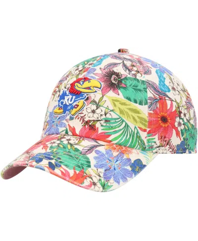 47 Brand Women's ' Natural Kansas Jayhawks Pollinator Clean Up Adjustable Hat