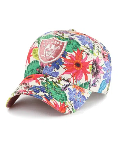 47 Brand Women's ' Natural Las Vegas Raiders Pollinator Clean Up Adjustable Hat