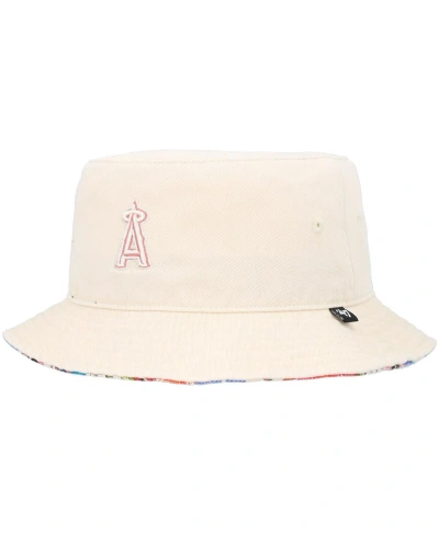 47 Brand Women's ' Natural Los Angeles Angels Pollinator Bucket Hat