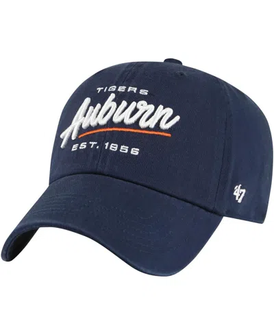 47 Brand Women's ' Navy Auburn Tigers Sidney Clean Up Adjustable Hat