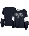 47 Brand Women's ' Navy Notre Dame Fighting Irish Upside Rhea Raglan Long Sleeve T-shirt In Navy