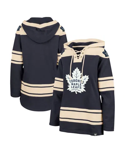 47 Brand Women's ' Navy Toronto Maple Leafs Superior Lacer Pullover Hoodie