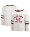 47 Brand Women's ' Oatmeal Distressed Texas Longhorns Vault All Class Lena Long Sleeve T-shirt In Oatmeal