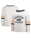 47 Brand Women's ' Oatmeal Distressed Auburn Tigers Vault All Class Lena Long Sleeve T-shirt In Oatmeal