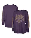 47 BRAND WOMEN'S '47 BRAND PURPLE LOS ANGELES LAKERS TOMCAT LONG SLEEVE T-SHIRT