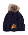47 Brand Women's ' Purple Phoenix Suns Meeko Cuffed Knit Hat With Pom In Purple