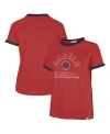 47 BRAND WOMEN'S '47 BRAND RED DISTRESSED LOS ANGELES ANGELS CITY CONNECT SWEET HEAT PEYTON T-SHIRT