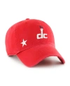 47 Brand Women's ' Red Washington Wizards Confetti Undervisor Clean Up Adjustable Hat In Red