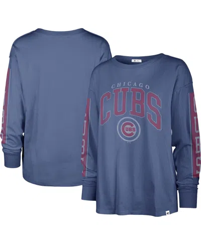47 Brand Women's ' Royal Chicago Cubs Statement Long Sleeve T-shirt