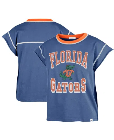 47 Brand Women's ' Royal Florida Gators Sound Up Maya Cutoff T-shirt