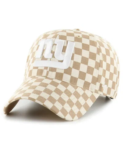 47 Brand Women's ' Tan New York Giants Vibe Check Clean Up Adjustable Hat