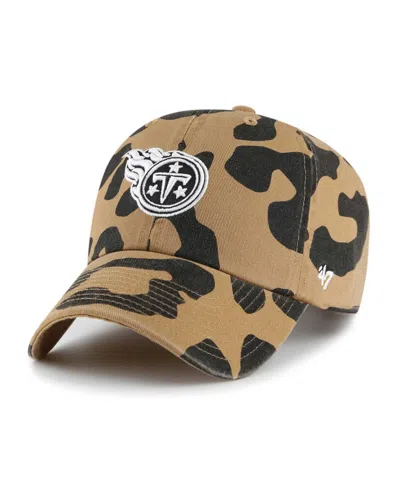 47 Brand Women's ' Tan Tennessee Titans Rosette Clean Up Adjustable Hat