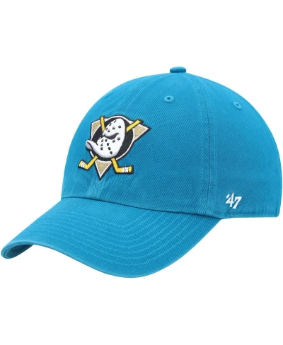 47 Brand Women's ' Teal Anaheim Ducks Clean Up Adjustable Hat