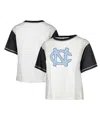 47 Brand Women's ' White Distressed North Carolina Tar Heels Vault Premier Tilda T-shirt In White
