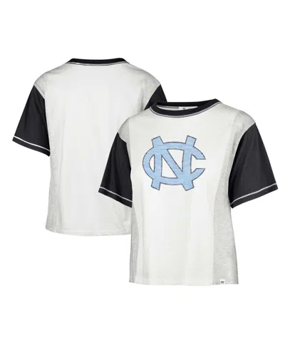 47 Brand Women's ' White Distressed North Carolina Tar Heels Vault Premier Tilda T-shirt
