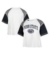 47 Brand Women's ' White Penn State Nittany Lions Serenity Gia Cropped T-shirt In White