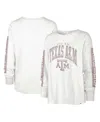 47 Brand Women's ' White Texas A&m Aggies Statement Soa 3-hit Long Sleeve T-shirt In White
