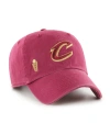 47 BRAND WOMEN'S '47 BRAND WINE CLEVELAND CAVALIERS CONFETTI UNDERVISOR CLEAN UP ADJUSTABLE HAT