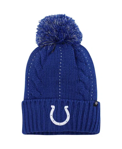 47 Brand Women's '47 Royal Indianapolis Colts Bauble Cuffed Knit Hat With Pom