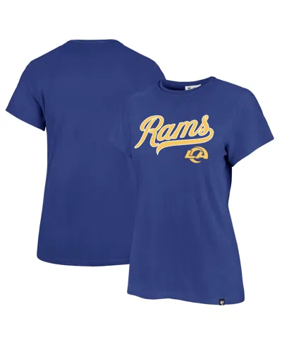 47 Brand Women's '47 Royal Los Angeles Rams Tailsweep Frankie T-shirt In Blue