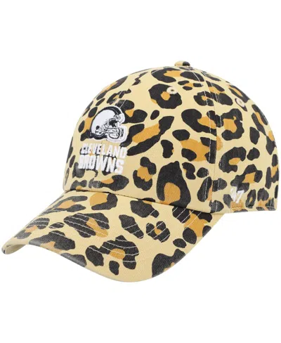 47 Brand Women's '47 Tan Cleveland Browns Bagheera Clean Up Allover Adjustable Hat